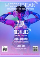 MOONBEAN (can) + NEON LIES (hr) + Dílna Rekords + jane doe @ Anděl Music bar
