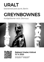URALT (blackened post metal, DE) + GREYNBOWNES (sludge/stoner rock)